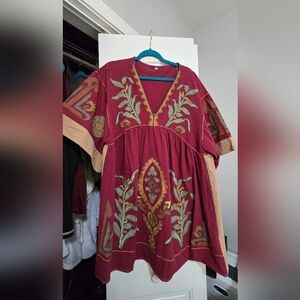 Bohemian Embroidered Dress